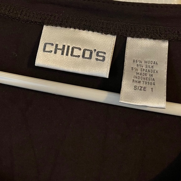 Chico’s Women’s Brown Long Sleeve Casual Shirt Sz-M - Picture 3 of 4